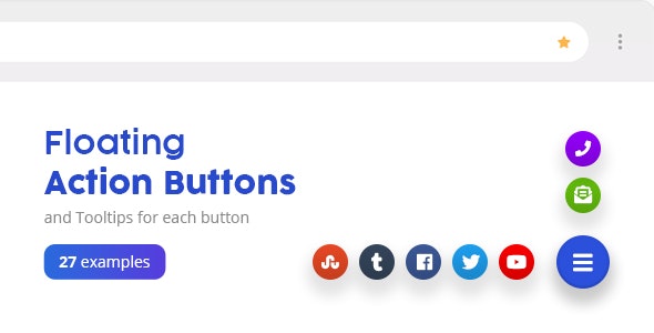Floating Action Buttons - Pure CSS