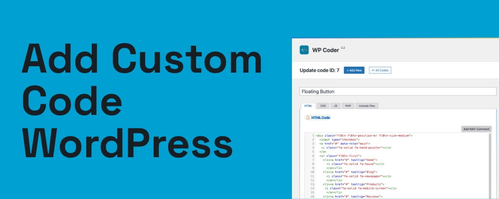Add Custom Code WordPress